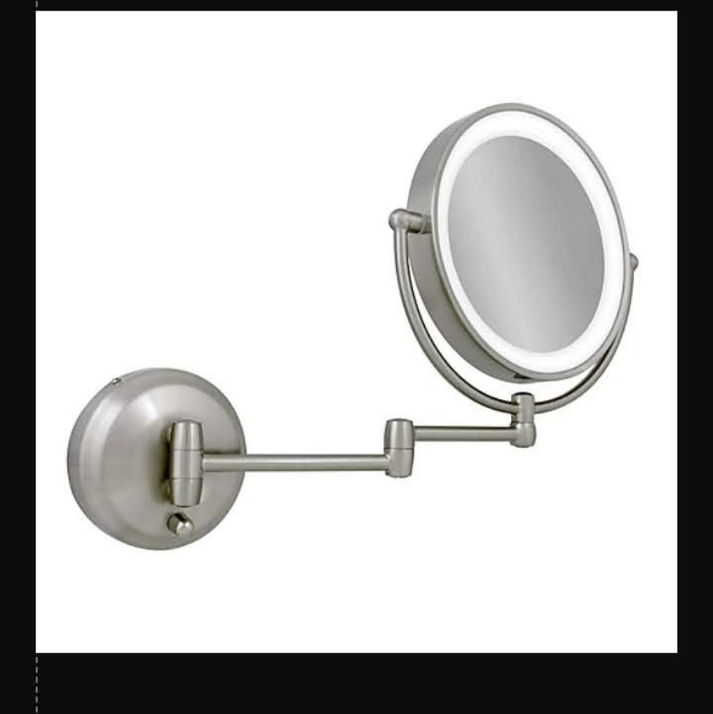 Mirror NWB LED Luminous Wall Mount Mirror Dual Magnifications 1X 10X.
